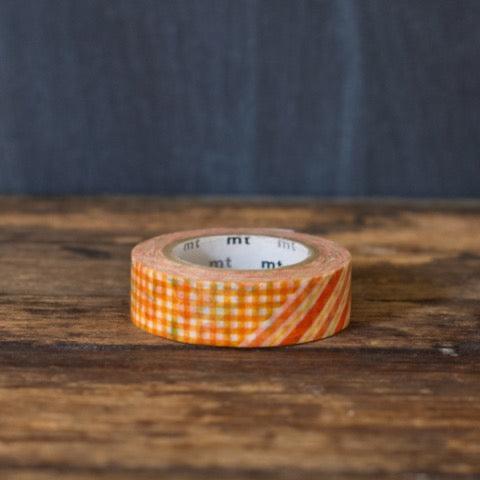 MT Brand orange patchwork Japanese masking tape rolls