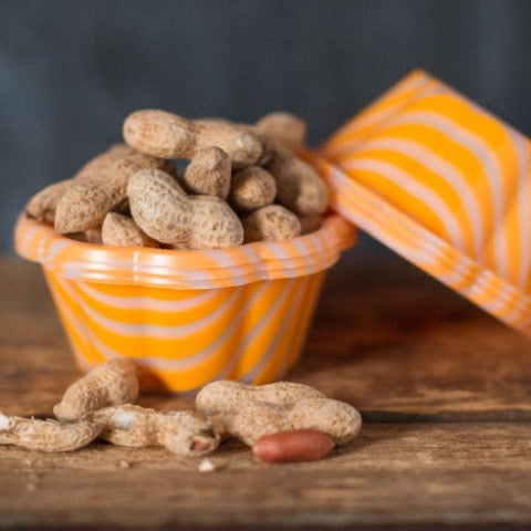 clear striped orange plastic ice cream cups party supplies