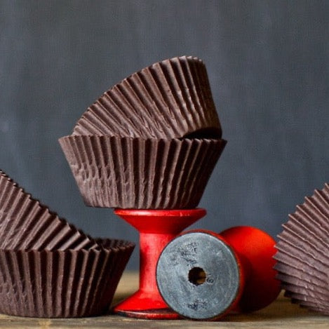 brown solid paper cupcake liners party supplies