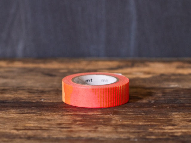 MT Brand neon pink and orange patchwork Japanese masking tape roll