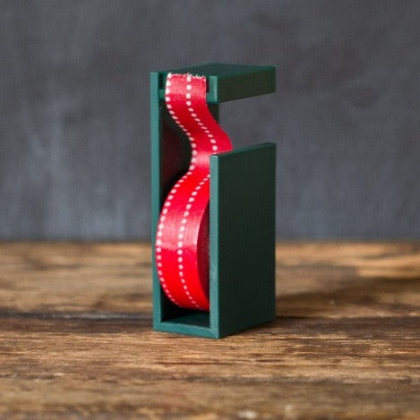 green Japanese single washi tape dispenser