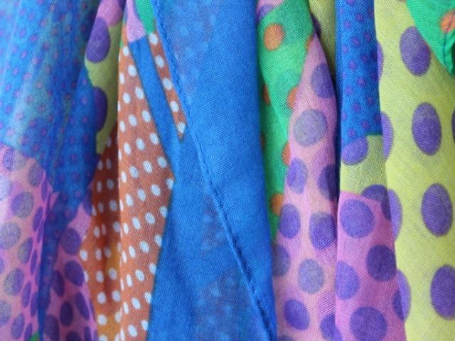 multi-colored lightweight fashion scarf