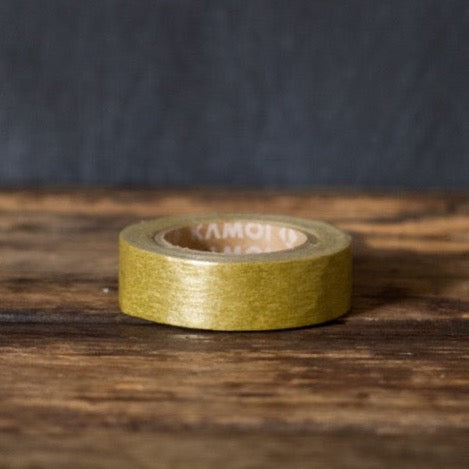 MT Brand solid gold metallic Japanese washi masking tape rolls