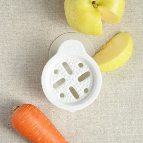 white porcelain ceramic Japanese vegetable grater