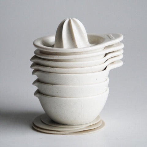 white porcelain ceramic Japanese garlic grater