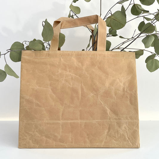 recycled kraft farmers market French shopping bag