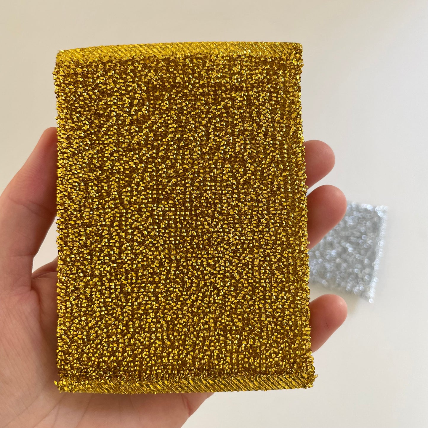 metallic rectangle kitchen scouring scrub sponges