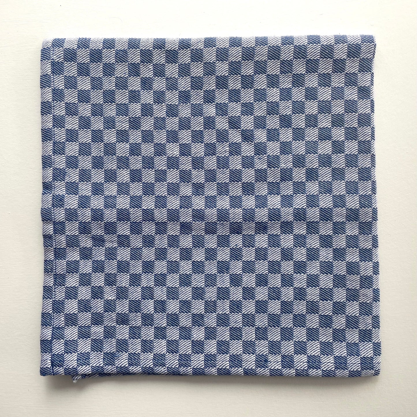 20 inch square handwoven check 100% cotton napkins - set of 4