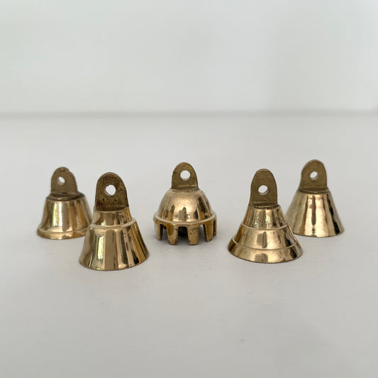 7/8" mini brass flared and claw bells w/ metal striker