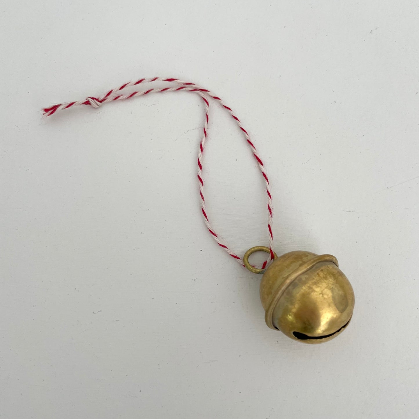 1 1/4" small brass sleigh bell ornament