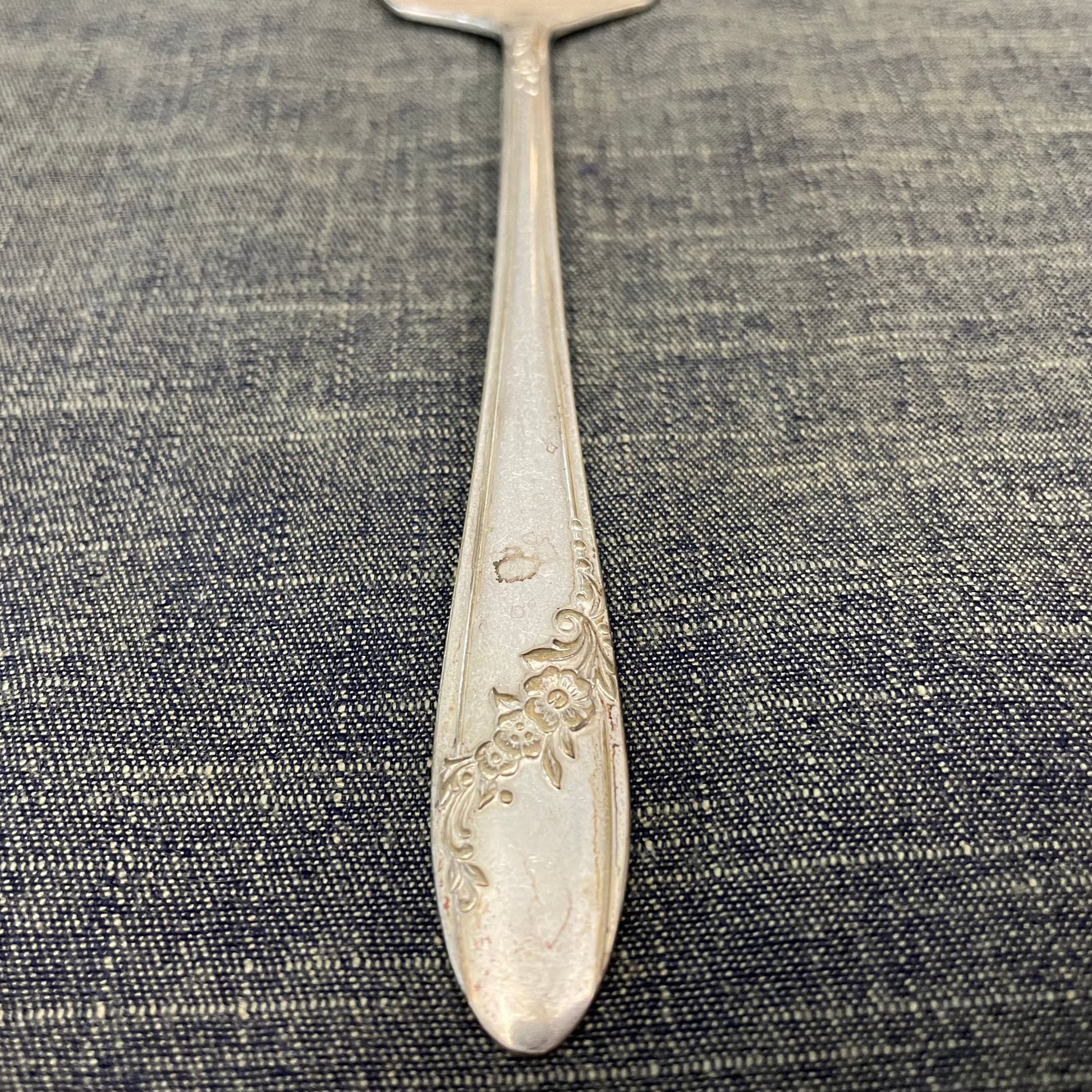 antique silver pie or cake server for serving or prop photography