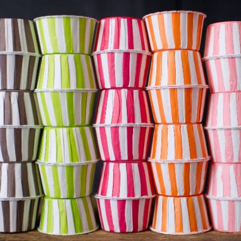 rainbow striped nut cups or cupcake liners party supplies