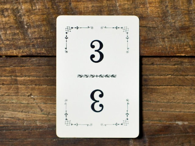 vintage table numbers for parties and weddings