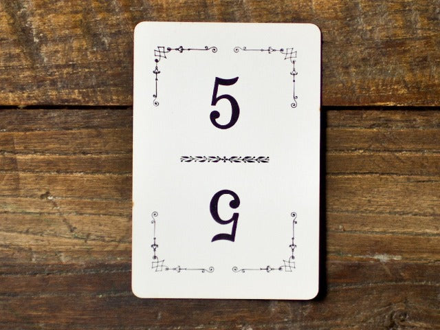 vintage table numbers for parties and weddings