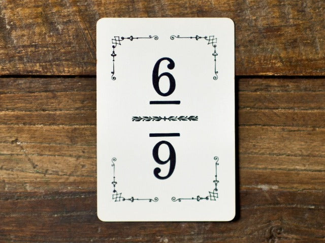 vintage table numbers for parties and weddings