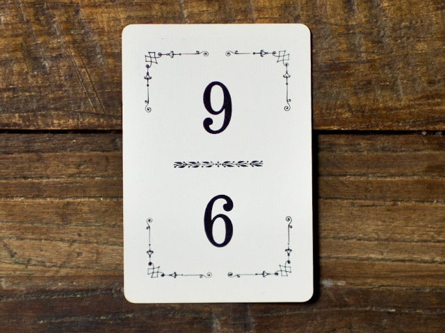 vintage table numbers for parties and weddings