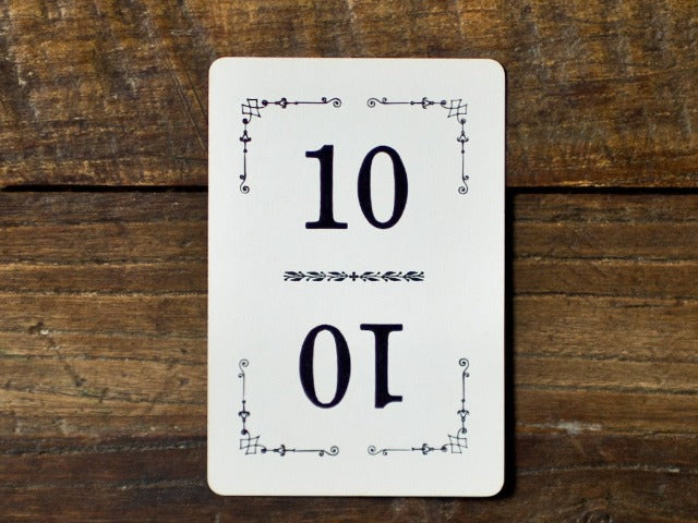 vintage table numbers for parties and weddings