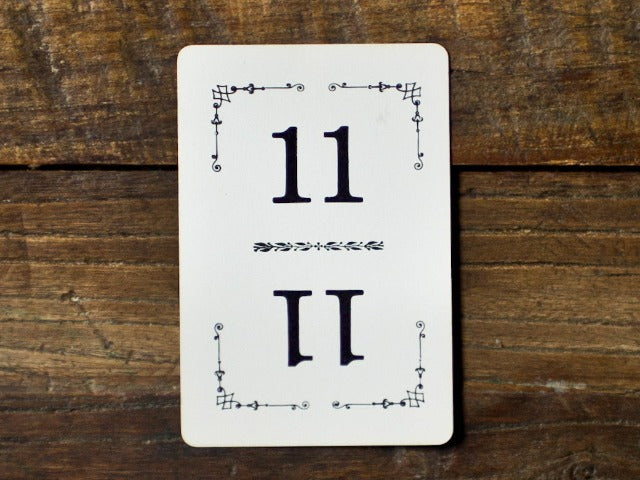 vintage table numbers for parties and weddings