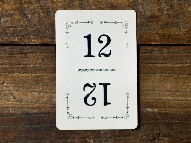 vintage table numbers for parties and weddings