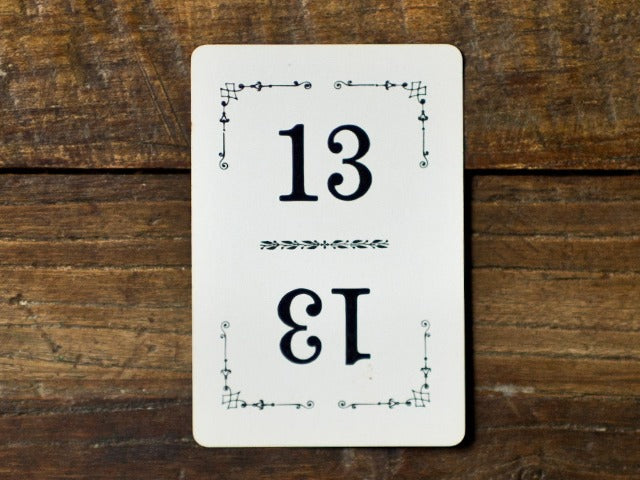 vintage table numbers for parties and weddings