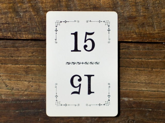 vintage table numbers for parties and weddings