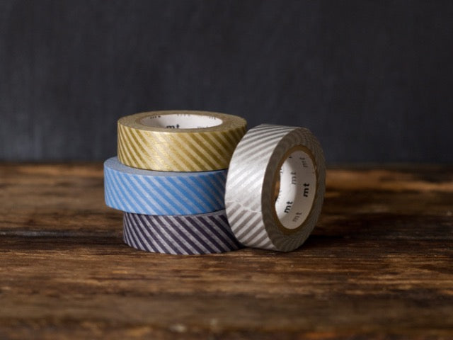 thin stripe airmail patterned masking tape rolls