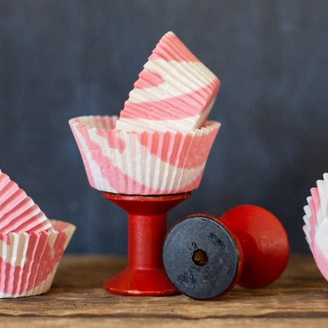 pink and white zebra animal print paper cupcake liners for party supplies