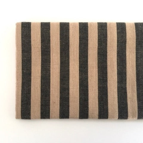 black and tan stripe 100 percent cotton farmhouse kitchen utilitarian towel