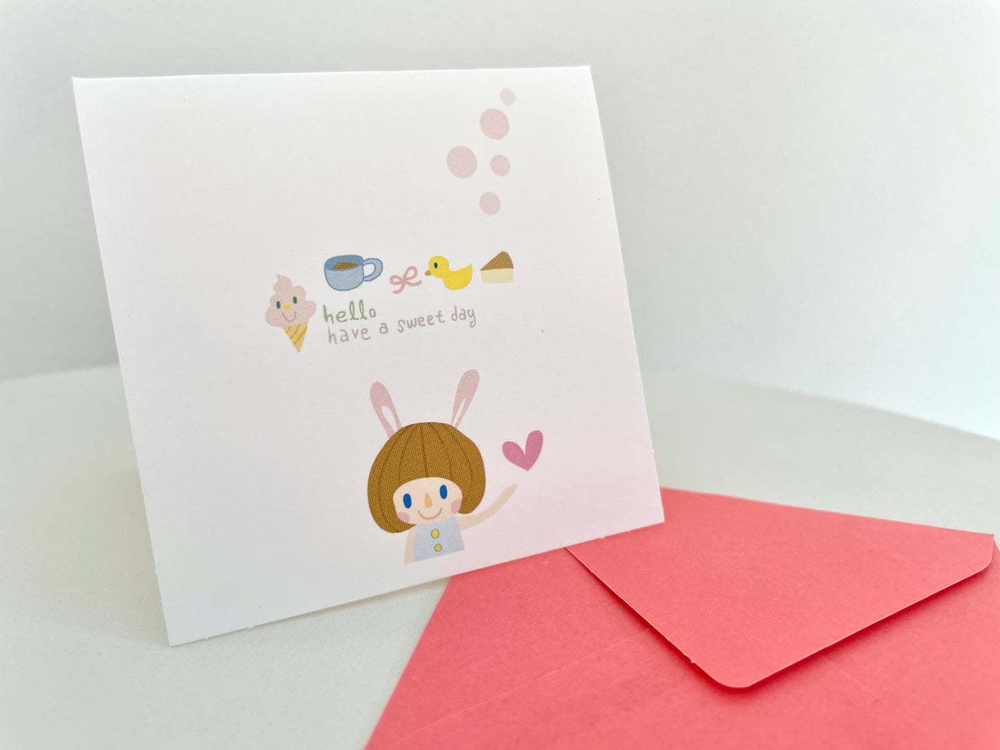 hello have a sweet day mini card and envelope