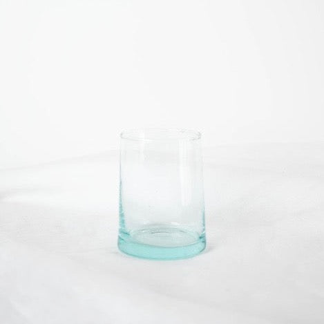 handblown clear turquoise glass moroccan tumblers drinking glasses medium