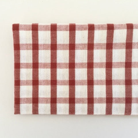 red, cream, and white plaid gingham 100 percent cotton farmhouse kitchen utilitarian towel