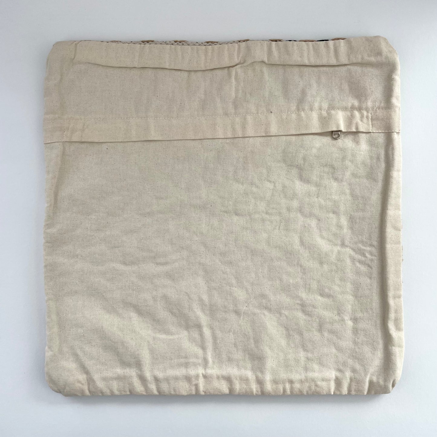 neutral checkerboard black cream and tan 18x18 square pillow cover