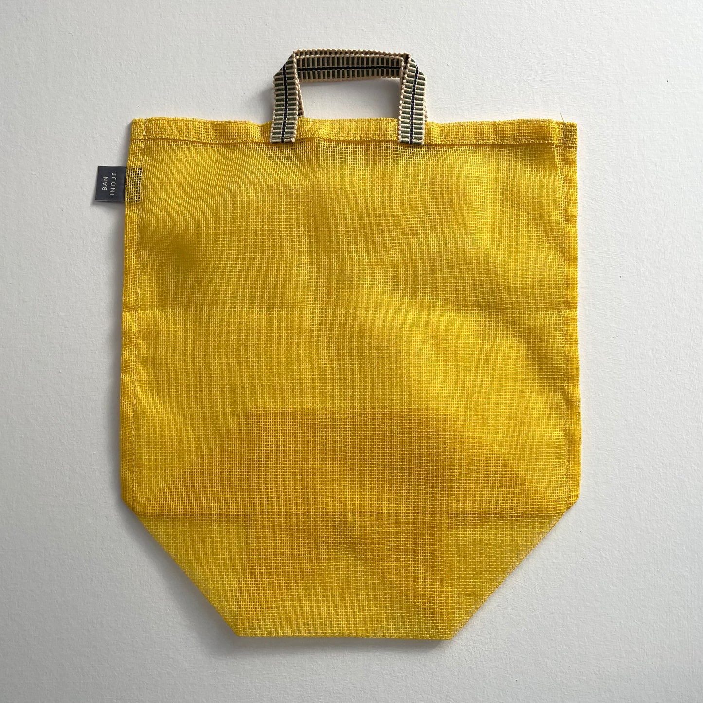 yellow 100 percent cotton mesh mosquito net eco produce bags with handle