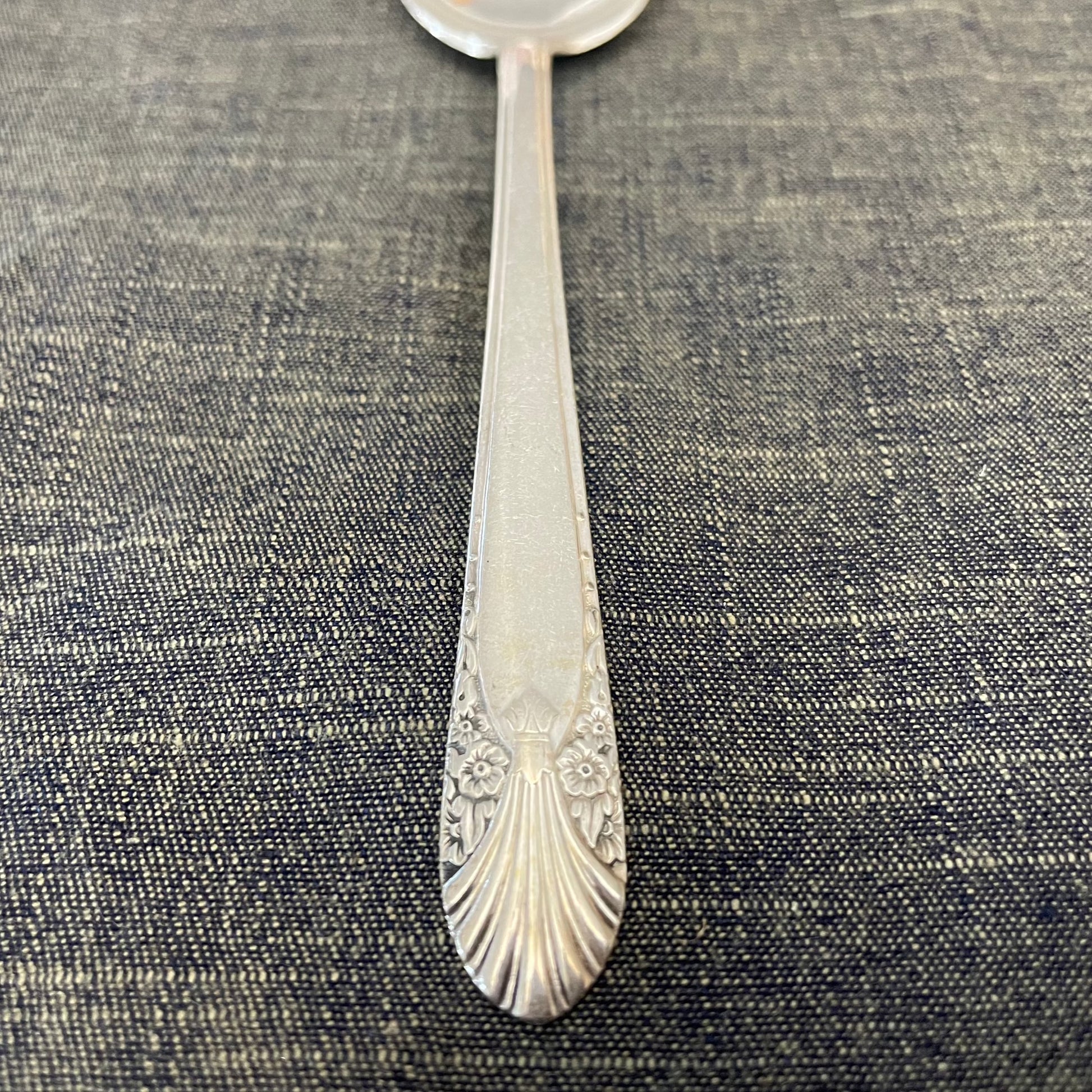 antique silver plate spoon