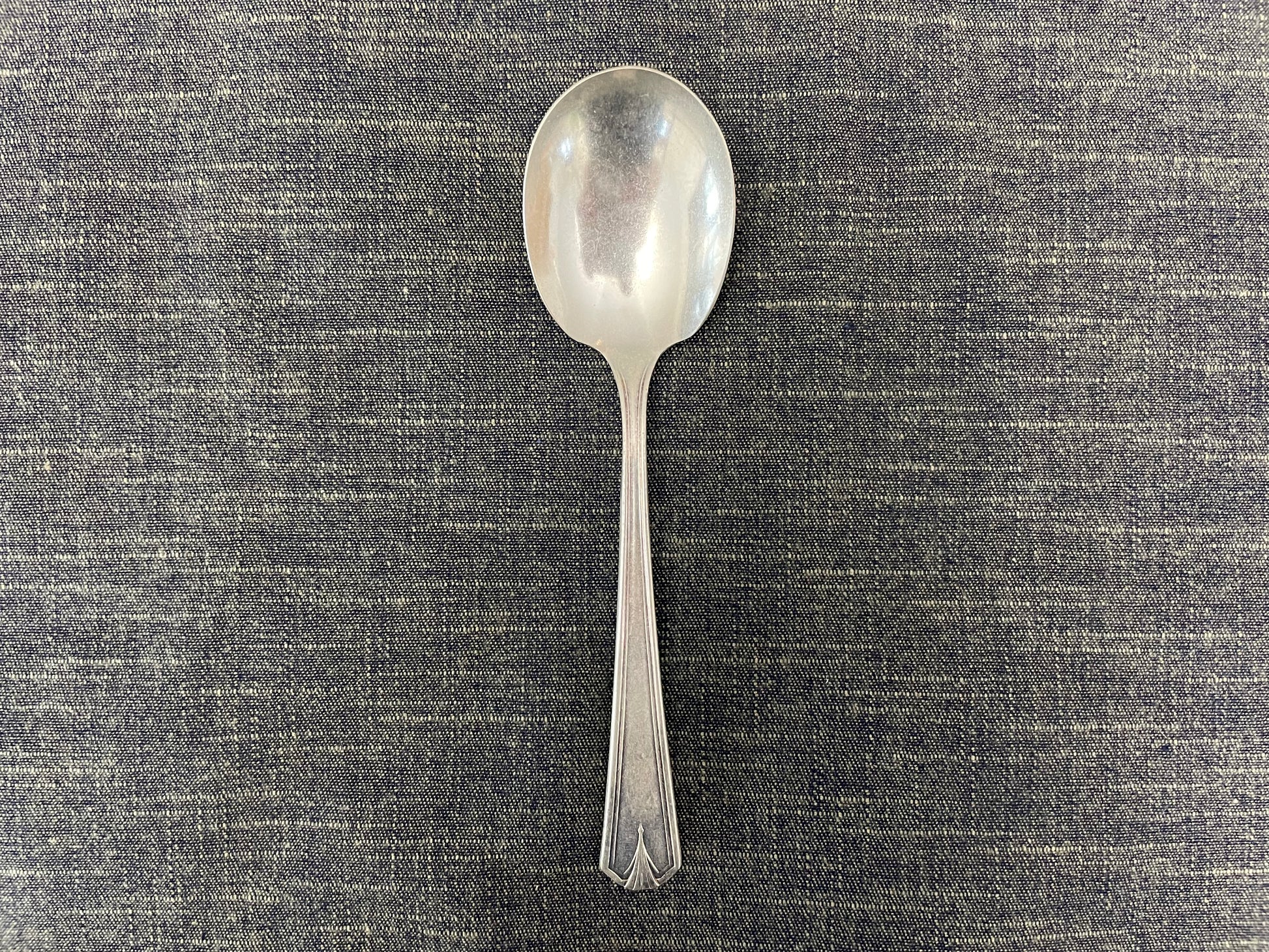 antique silver spoon for serving or prop photography