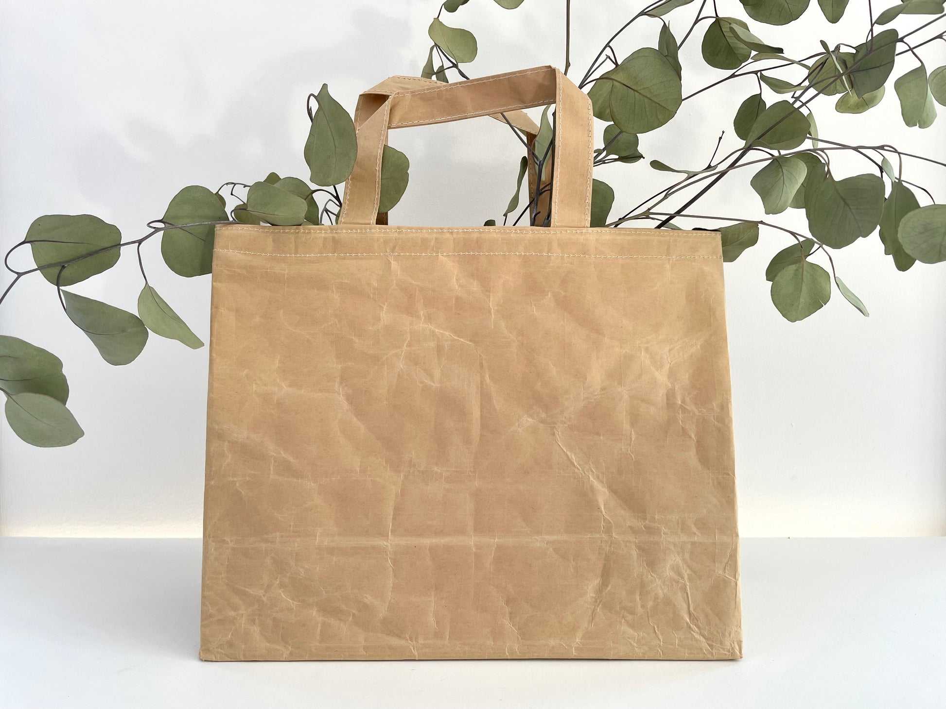 recycled kraft farmers market French shopping bag