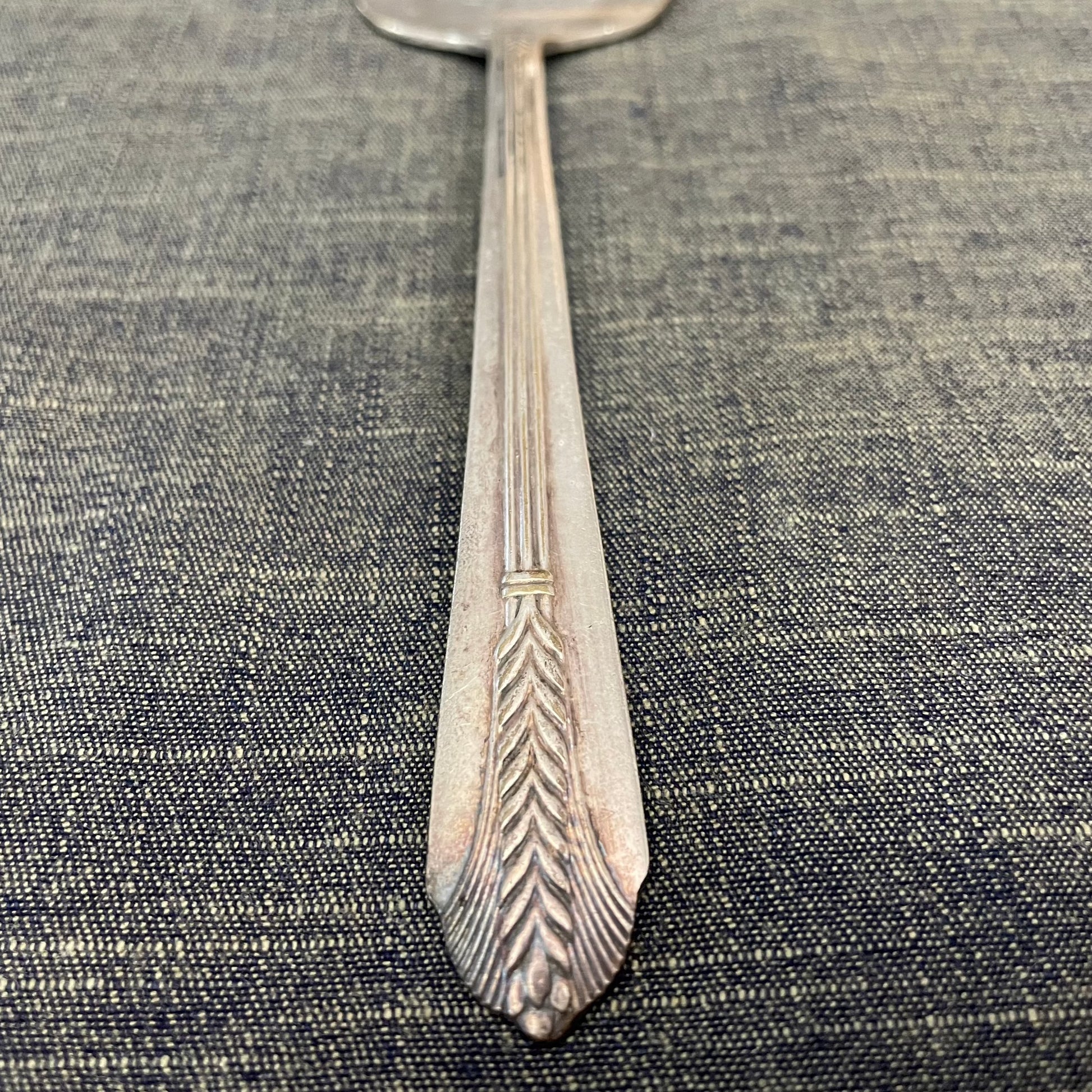 antique silver pie or cake server for serving or prop photography