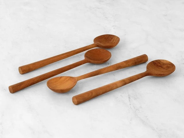 ecologically harvested reclaimed teak wood handmade spoons