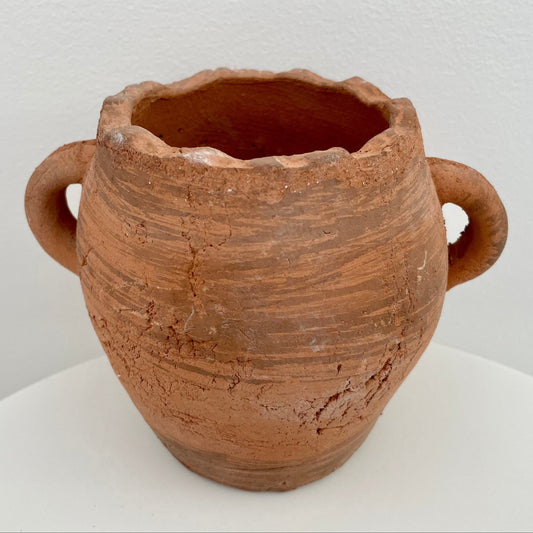 red brick tuscan garden pot planter with handles