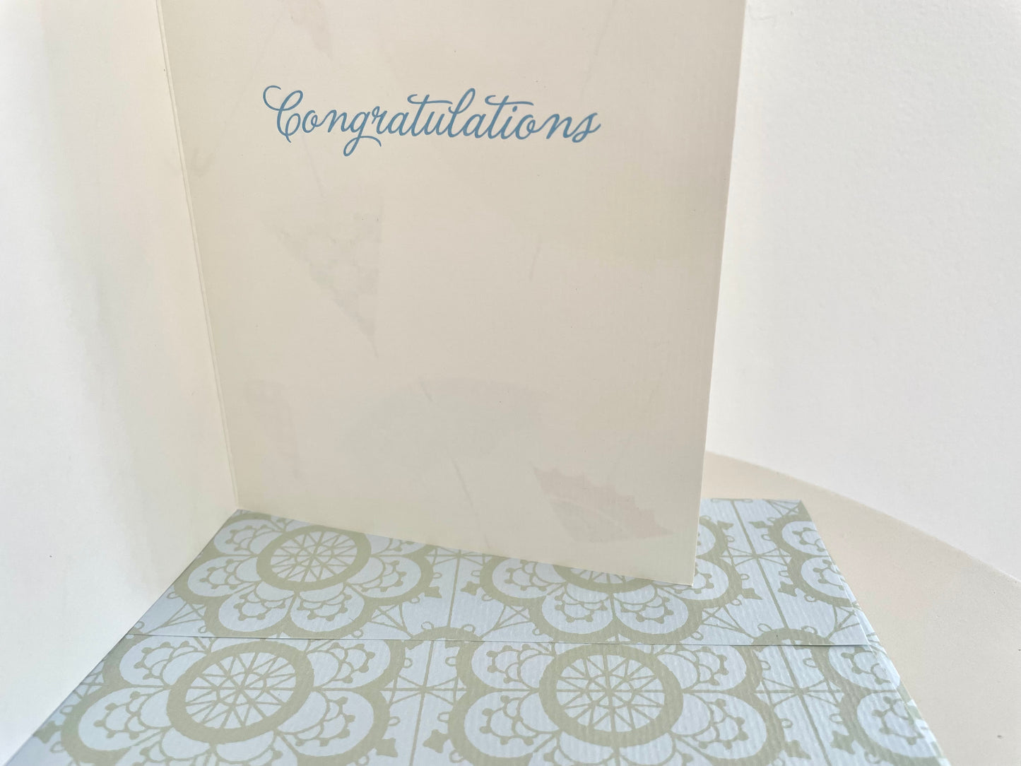 umbrella bridal shower card and envelope