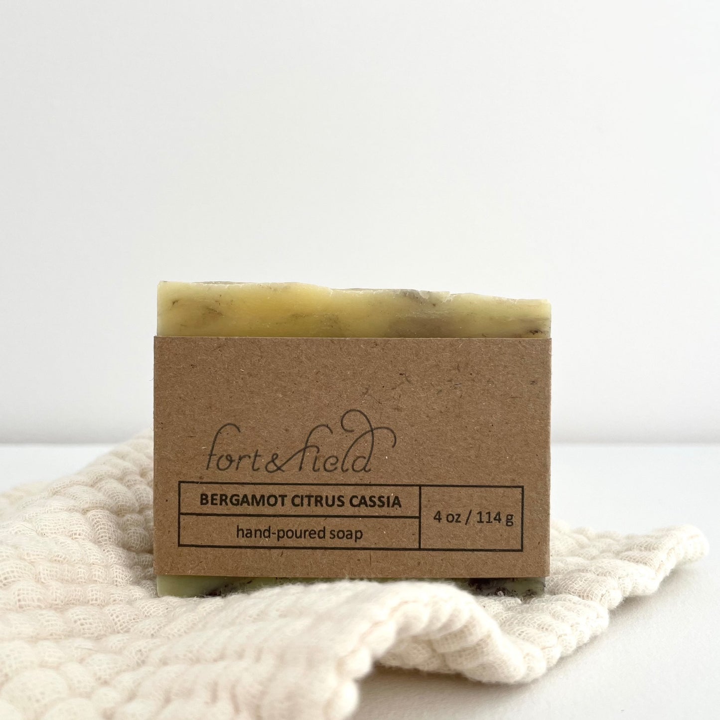 bergamot citrus cassia hand poured soap bar