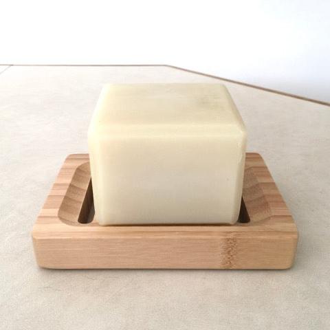 rectangle natural bamboo soap dish