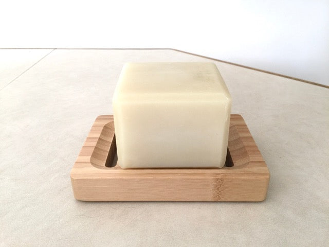 rectangle natural bamboo soap dish