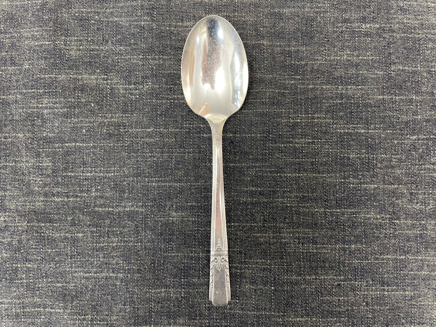 antique silver spoon for serving or prop photography