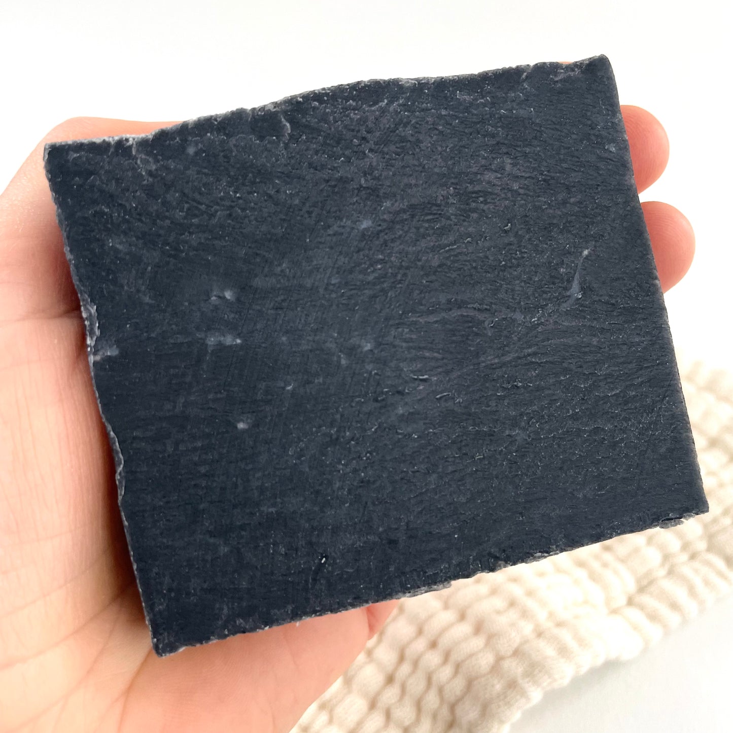 ginger orange charcoal hand poured soap bar