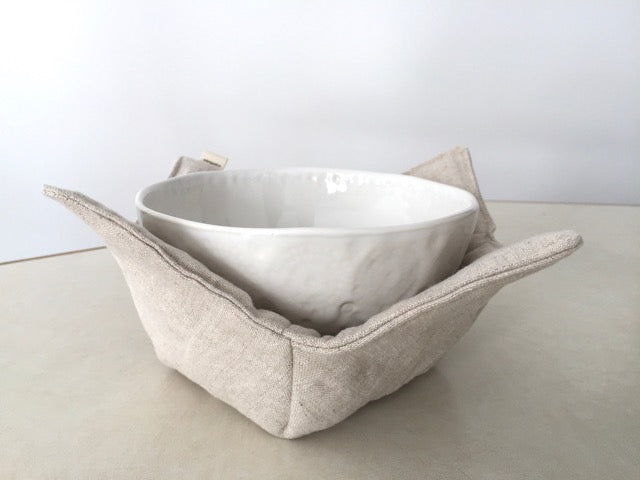 linen and cotton bowl wrap
