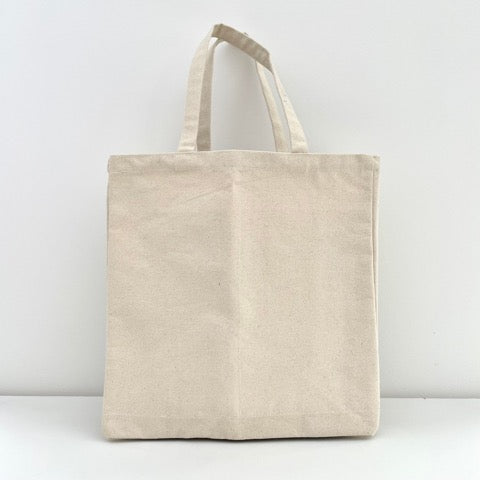 multi pocket canvas eco sustainable market shopping tote bag