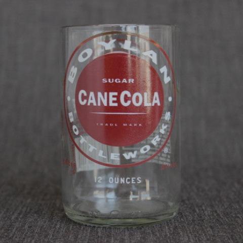 Boylan cane cola soda recycled bottle tumbler drinking glass