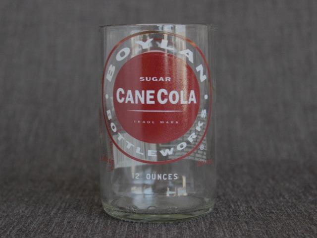 Boylan cane cola soda recycled bottle tumbler drinking glass