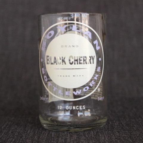 Boylan black cherry soda recycled bottle tumbler drinking glass